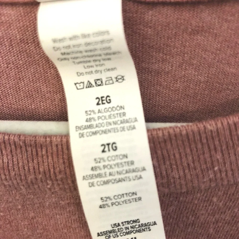 Appalachian Trail Map Graphic TShirt Bella Canvas Mauve Clay Cotton Poly 2X - Picture 4 of 5